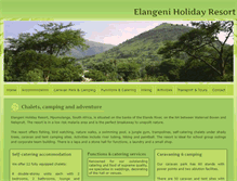 Tablet Screenshot of elangeni-resort.co.za